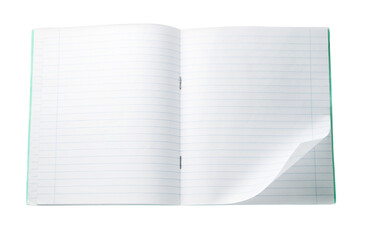 Notebook isolated on the white background