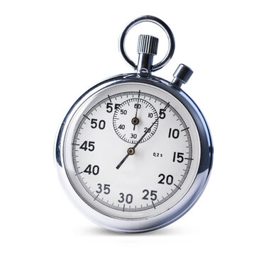 Stopwatch on the white background