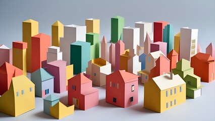 Abstrakter Hintergrund für Design - Die Papierstadt 7.