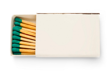 Matchbox isolated on the white background