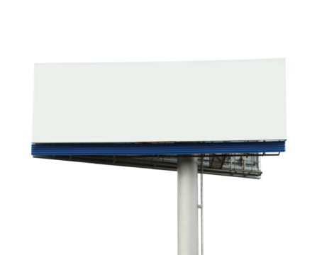 Blank street billboard