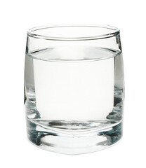 Glass of water on white background - 750698117