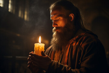 Generative AI image illustration Colorful traditional celebration easter paschal eggs symbols church holy sunday