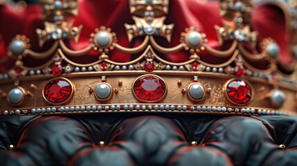 Fototapeta premium british crown, royal background with a lot of empty copy space 