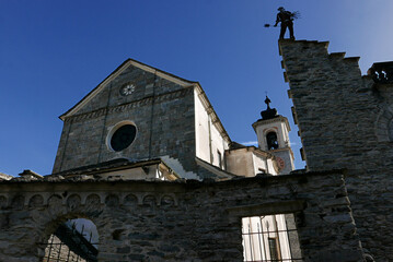 Santa Maria Maggiore Church exterior, Vigezzo Valley, Italy