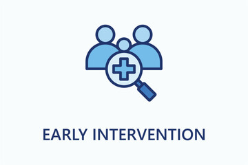 Early Intervention icon or logo sign symbol vector illustration