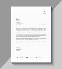 vector modern business letterhead design