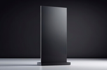 WiFi network Multi touch floor standing LCD, display digital signage display touch monitor mockup. Vertical