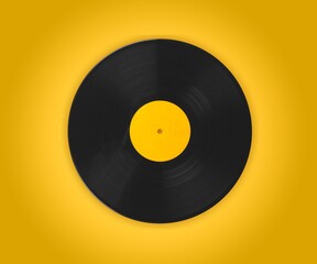 A LP vinyl classic black record