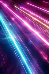 abstract background with neon rays