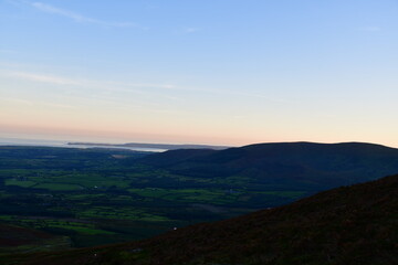 Sunset in the Comeragh mountains