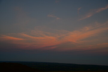 Obraz premium Sunset in the Comeragh mountains