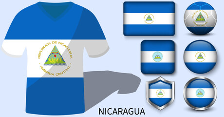 Nicaragua Flag Collection, Football jerseys of Nicaragua