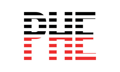 PHE three initial letter iconic line negative space minimal logo design vector template. monogram, abstract, wordmark, business, typography, minimalist, brand, company, flat, modern, unique, simple