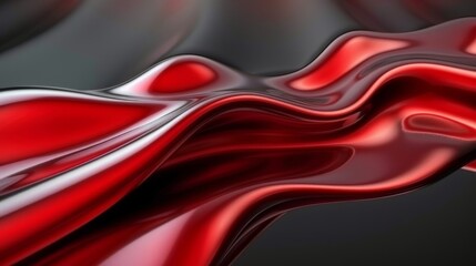 Vibrant 3d abstract business background in red and black colors for modern design projects