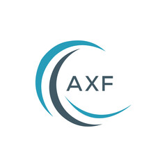AXF  logo design template vector. AXF Business abstract connection vector logo. AXF icon circle logotype.
