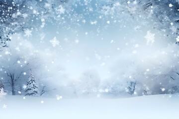 christmas background with snowflakes