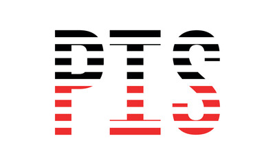 PIS three initial letter iconic line negative space minimal logo design vector template. monogram, abstract, wordmark, business, typography, minimalist, brand, company, flat, modern, unique, simple