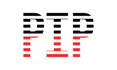 PIP three initial letter iconic line negative space minimal logo design vector template. monogram, abstract, wordmark, business, typography, minimalist, brand, company, flat, modern, unique, simple