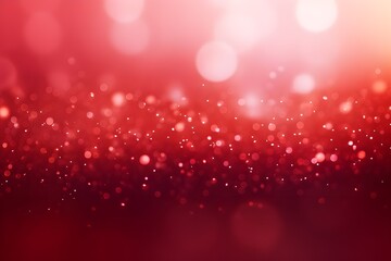 red background with bokeh