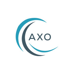AXO  logo design template vector. AXO Business abstract connection vector logo. AXO icon circle logotype.
