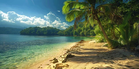 Zelfklevend Fotobehang a tropical island © Riverland Studio
