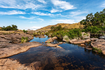 Andringitra national park, Haute Matsiatra region, Madagascar, beautiful mountain landscape. Hiking...