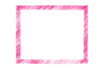 pink frame isolated on transparent background