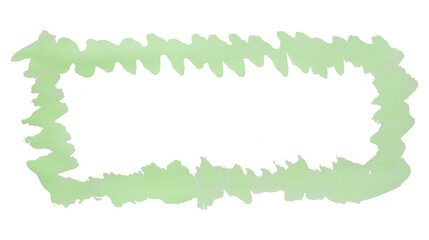 Green frame isolated on transparent background