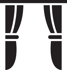 Window and Curtain Icon