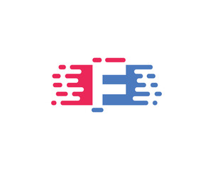 Creative Letter F Paint Color Icon Logo Design