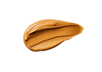 Close Up of Liquid Bottle on Brown Background