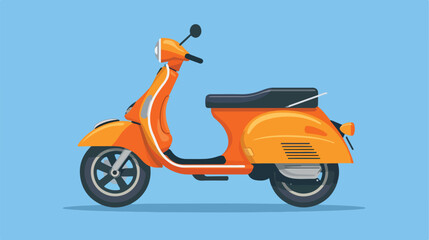 Scooter motorcycle icon template design Flat vector