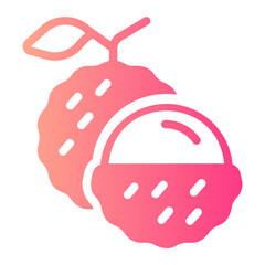 Lychee gradient icon