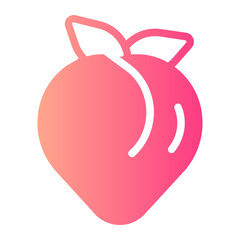 peach gradient icon