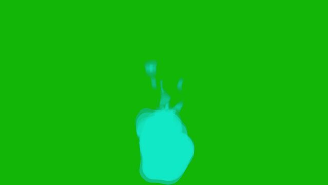 Cartoon Flash FX Energy Explosion on Green Screen - Cartoon FX Explosion with Key Color - 4K Video