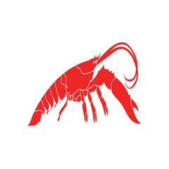Lobster logo design template