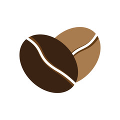 Coffee bean icon vector