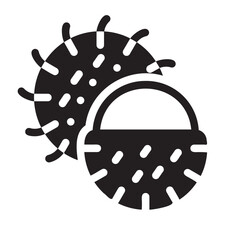 rambutan glyph icon