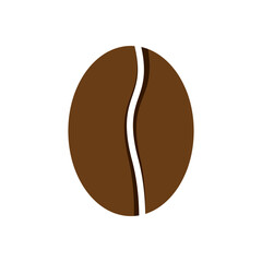Coffee bean icon vector