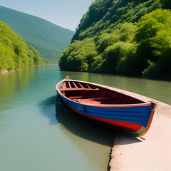 boat on the lake