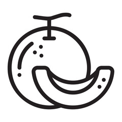 melon line icon