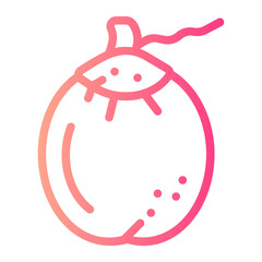 coconut gradient icon