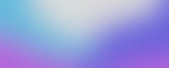 White blue violet blurred gradient on dark grainy background, glowing light spot, copy space	