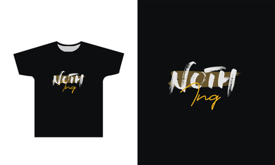 Nothing T Shirt Design Graphic