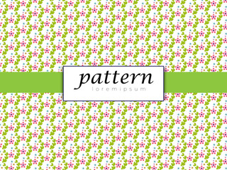 Green  flower kaleidoscope pattern template