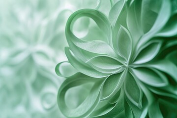 an intricately designed Celtic clover, bathed in soft natural light.