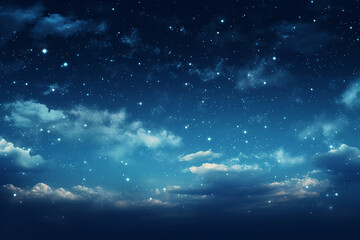 Obraz na płótnie Canvas a beautiful view of the night sky filled with stars
