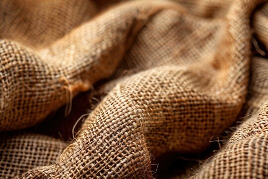 Macro photo of  burlap bag texture