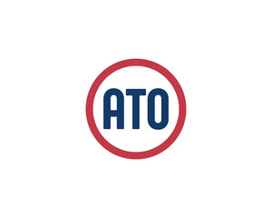ATO logo design vector template